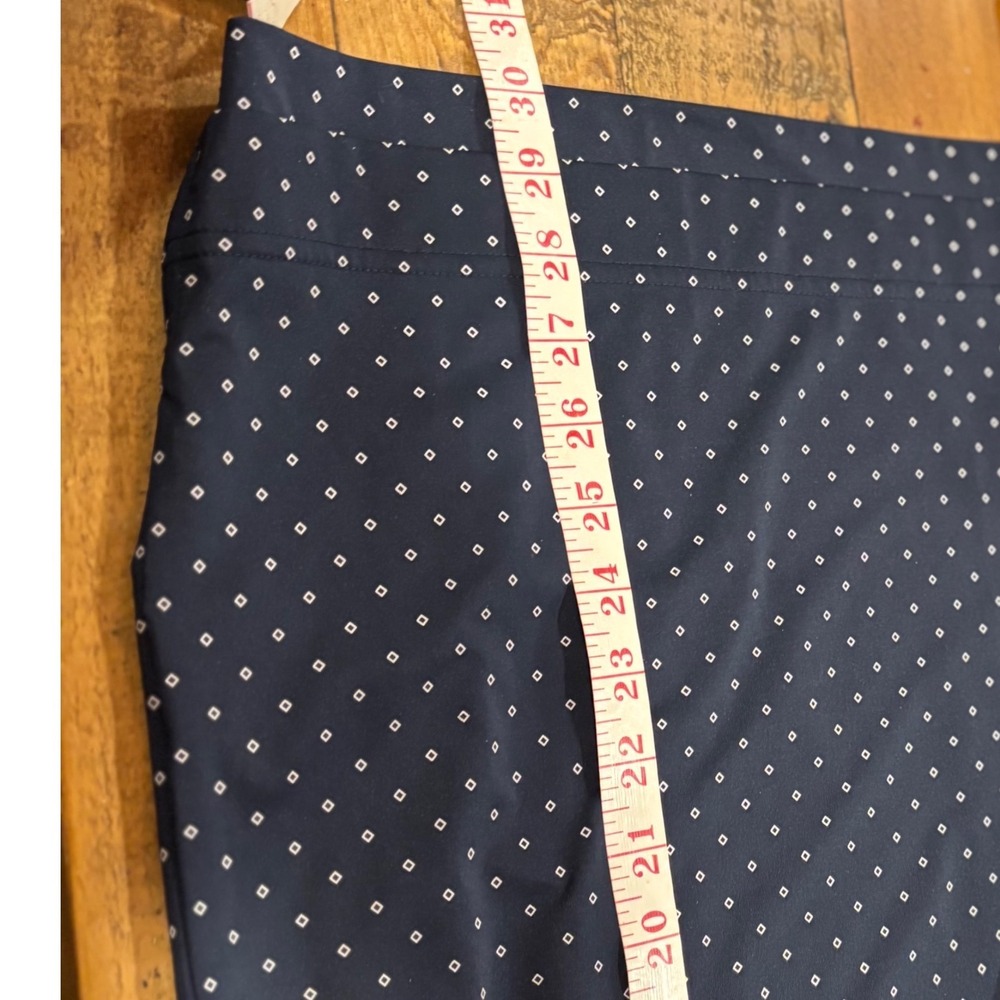 Footjoy FJ‎ Golf Polo Shirt Navy Blue Diamond Print Short Sleeve Mens Medium - Picture 10 of 13